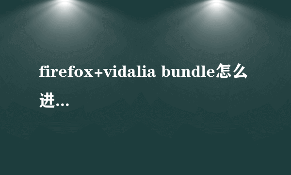 firefox+vidalia bundle怎么进入深网 求教