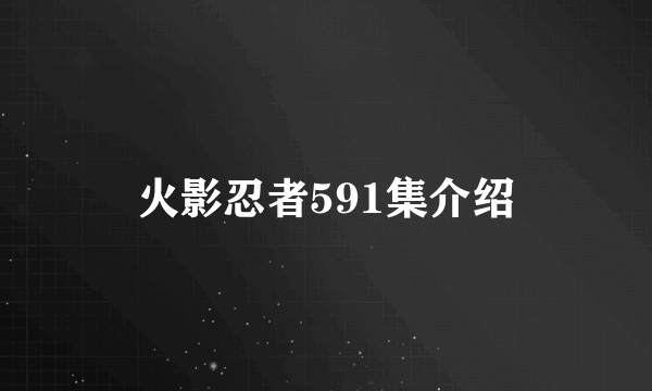 火影忍者591集介绍