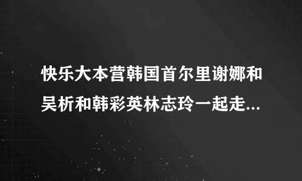 快乐大本营韩国首尔里谢娜和吴析和韩彩英林志玲一起走秀播放的背景音乐是什么歌?