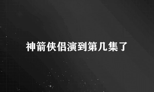 神箭侠侣演到第几集了