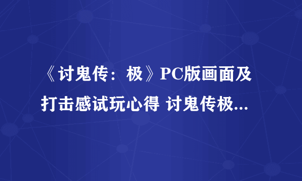 《讨鬼传：极》PC版画面及打击感试玩心得 讨鬼传极PC版好玩吗