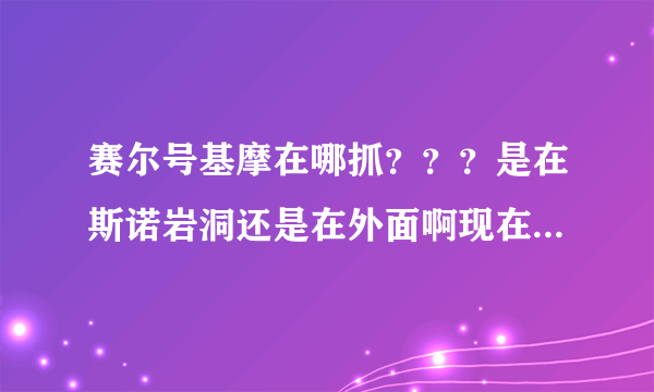 赛尔号基摩在哪抓？？？是在斯诺岩洞还是在外面啊现在抓得到吗？怎样让基摩出来呢？高手帮帮忙