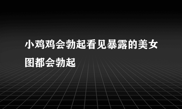 小鸡鸡会勃起看见暴露的美女图都会勃起