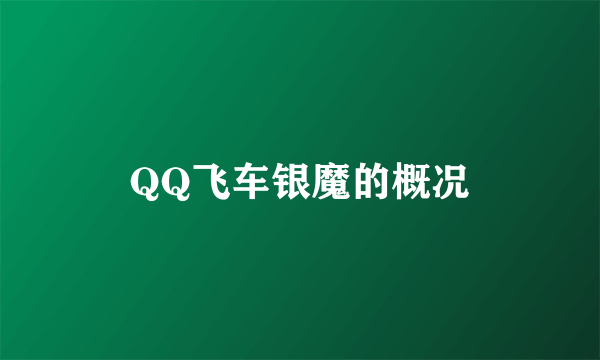 QQ飞车银魔的概况