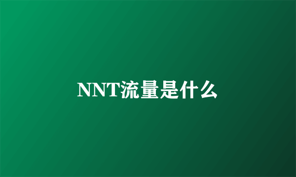 NNT流量是什么