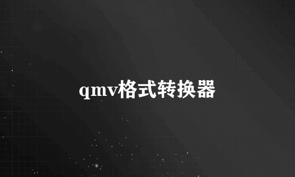 qmv格式转换器