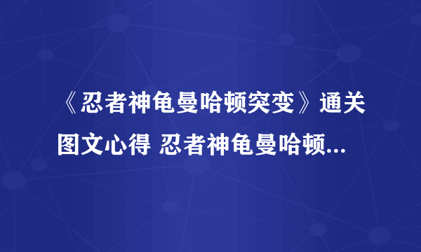 《忍者神龟曼哈顿突变》通关图文心得 忍者神龟曼哈顿突变好玩吗