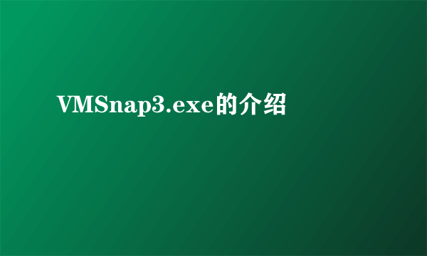 VMSnap3.exe的介绍