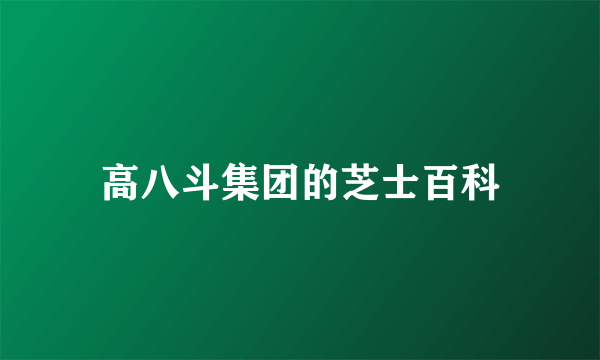 高八斗集团的芝士百科