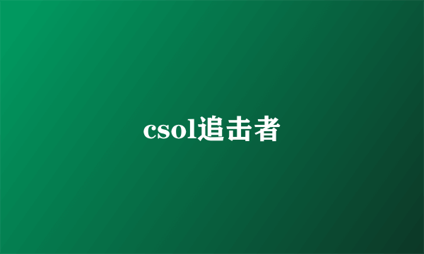 csol追击者