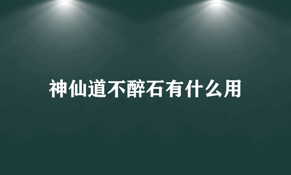 神仙道不醉石有什么用