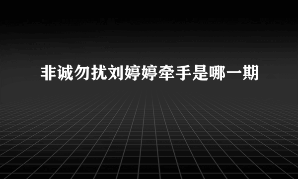 非诚勿扰刘婷婷牵手是哪一期