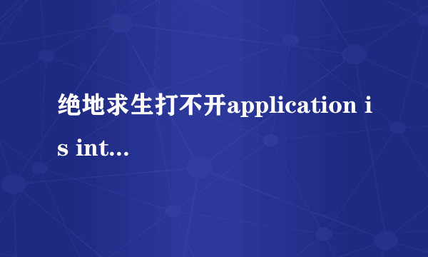 绝地求生打不开application is interrupted by external software