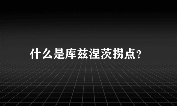 什么是库兹涅茨拐点？