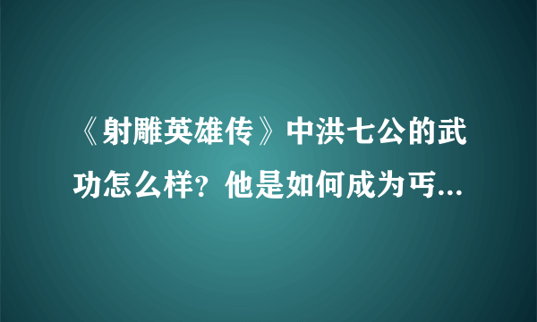 《射雕英雄传》中洪七公的武功怎么样？他是如何成为丐帮帮主的？