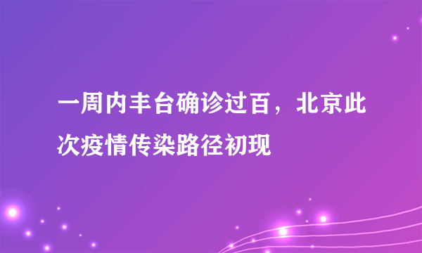 一周内丰台确诊过百，北京此次疫情传染路径初现