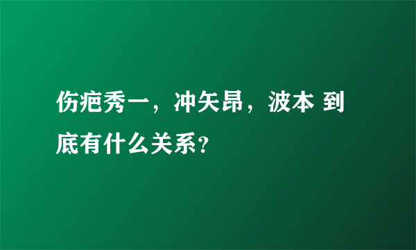 伤疤秀一，冲矢昂，波本 到底有什么关系？