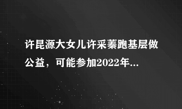 许昆源大女儿许采蓁跑基层做公益，可能参加2022年议员选举