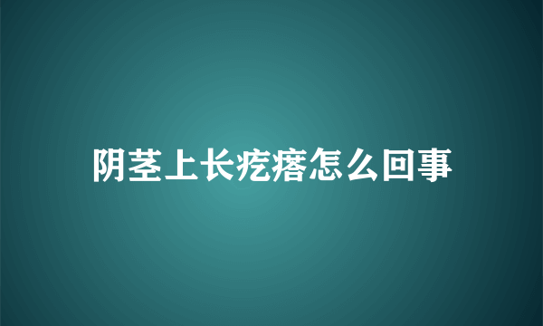 阴茎上长疙瘩怎么回事