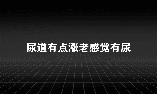 尿道有点涨老感觉有尿