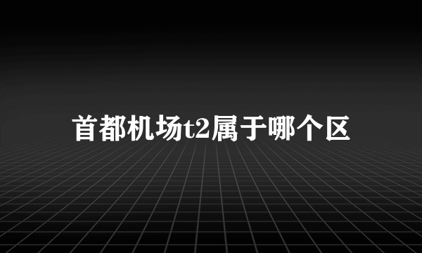 首都机场t2属于哪个区