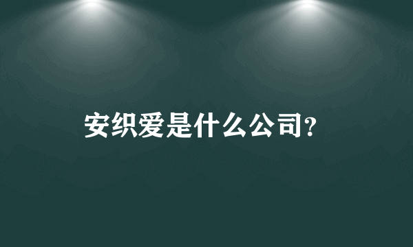 安织爱是什么公司？