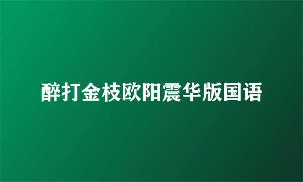 醉打金枝欧阳震华版国语