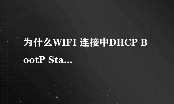 为什么WIFI 连接中DHCP BootP Static一片空白？