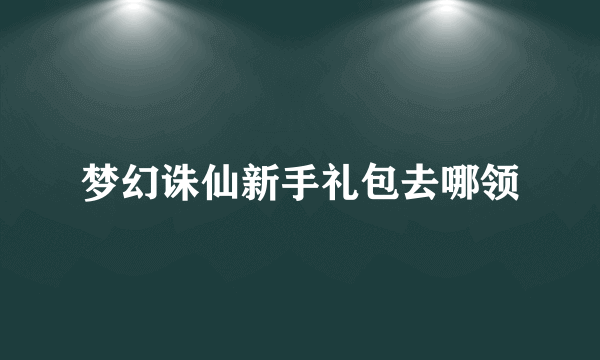 梦幻诛仙新手礼包去哪领