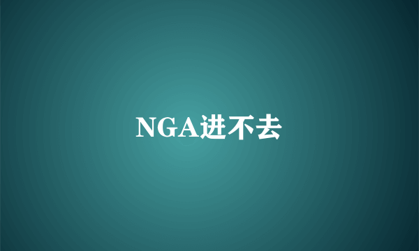 NGA进不去