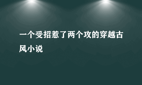 一个受招惹了两个攻的穿越古风小说