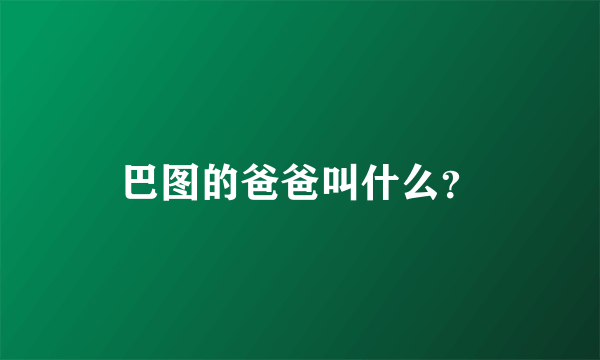 巴图的爸爸叫什么？