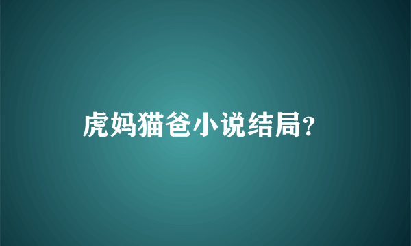 虎妈猫爸小说结局？