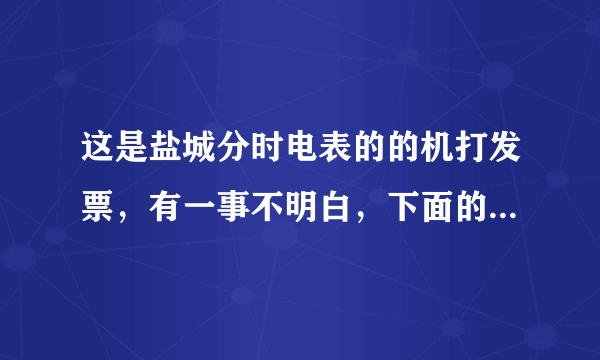 这是盐城分时电表的的机打发票，有一事不明白，下面的一档基数，二档基数是什么意思