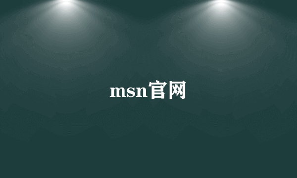 msn官网