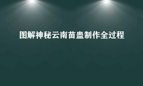 图解神秘云南苗蛊制作全过程