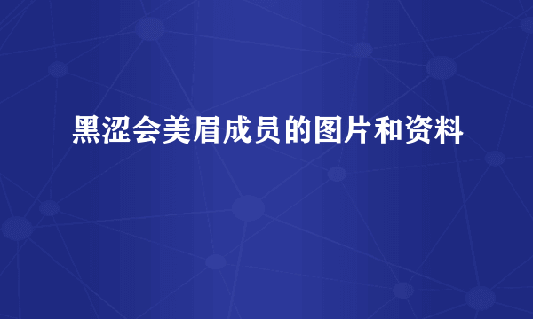 黑涩会美眉成员的图片和资料