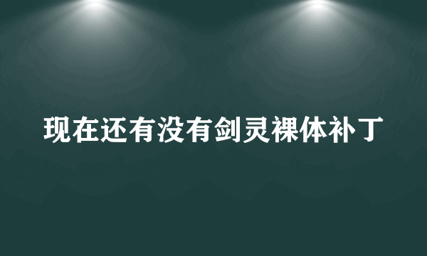 现在还有没有剑灵裸体补丁