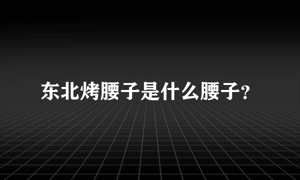 东北烤腰子是什么腰子？