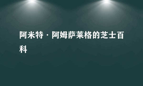 阿米特·阿姆萨莱格的芝士百科