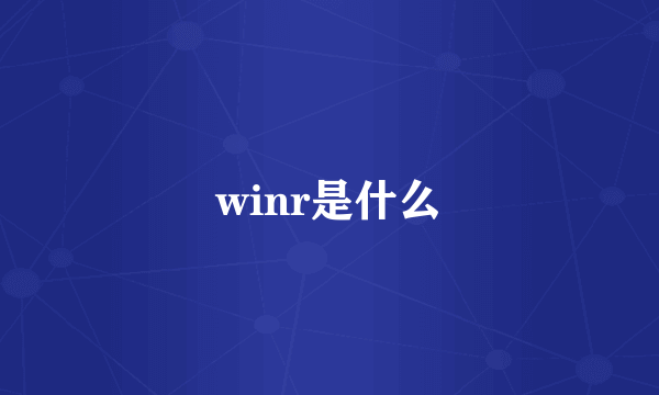 winr是什么