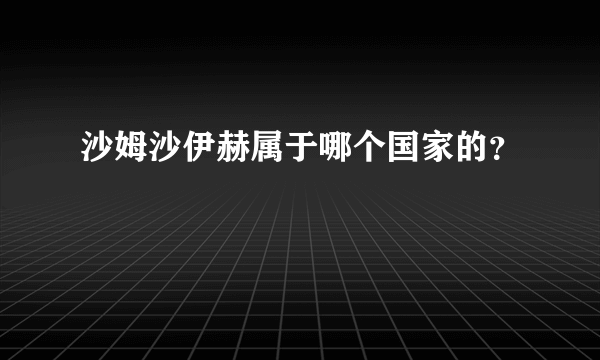 沙姆沙伊赫属于哪个国家的？