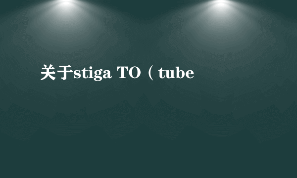 关于stiga TO（tube