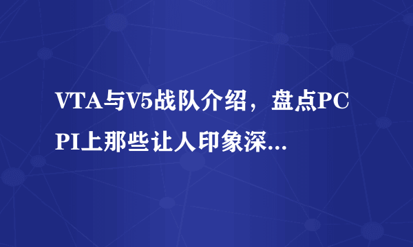 VTA与V5战队介绍，盘点PCPI上那些让人印象深刻的战队