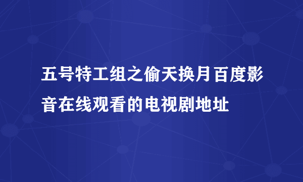 五号特工组之偷天换月百度影音在线观看的电视剧地址